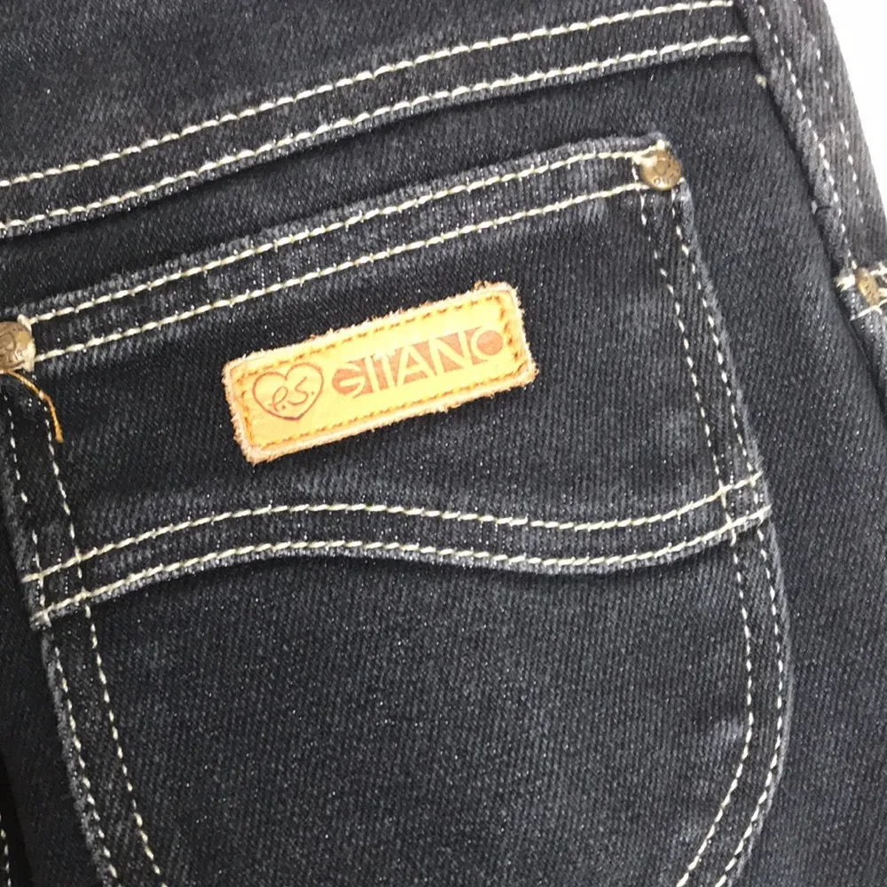 Vintage gitano high waisted dark denim jeans size 10 - Image 11