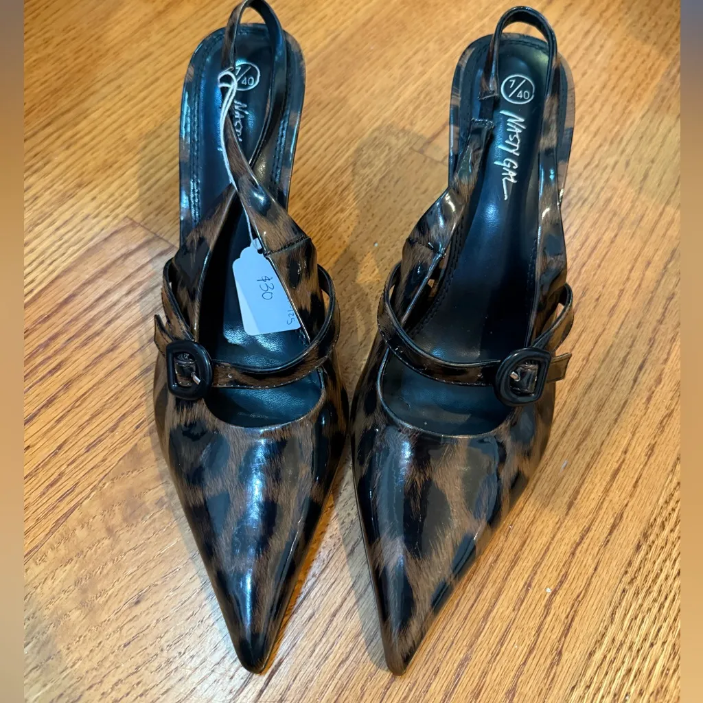 Nasty Gal Leopard cheetah print heels - Image 3