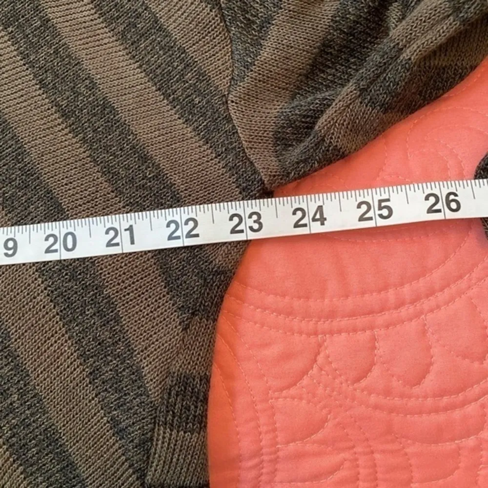 2 for $15 Cato Size XL Dark Green Sweater Blouse Top Striped Layer Size XL - Image 8