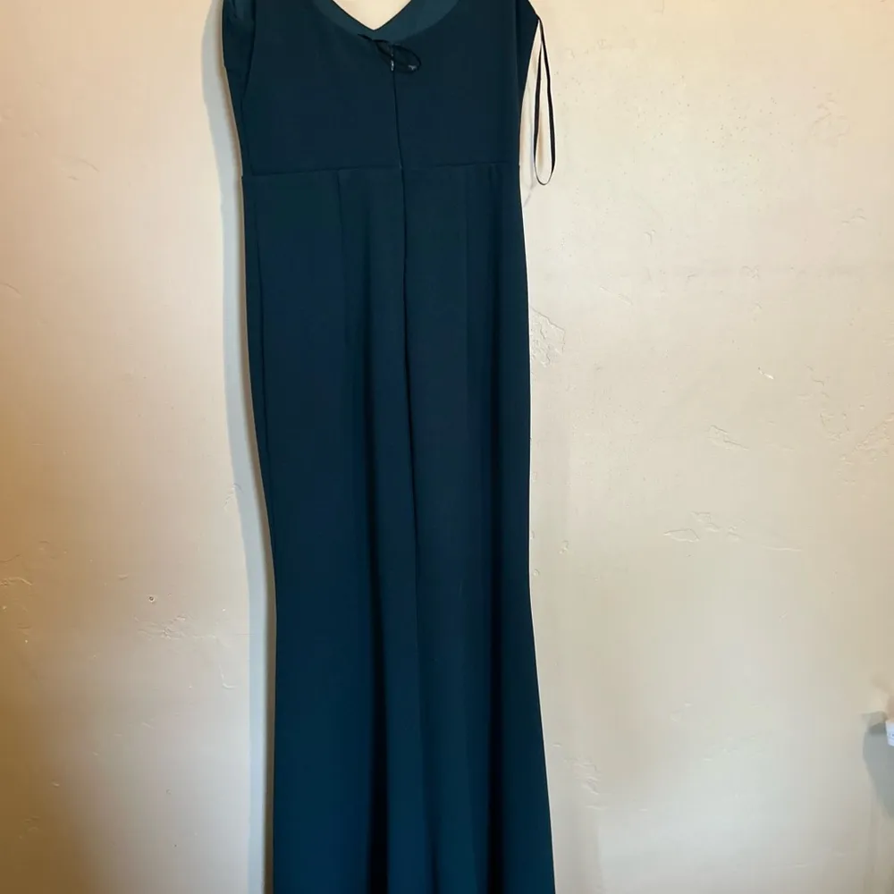 Green Women’s Long Slip Formal Dress Sz Small - Image 11