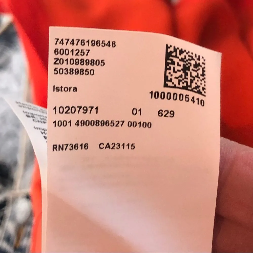 BOSS Hugo Boss Istora Fine Stretch Silk Shell Top in Dark Marigold Orange sz 10 - Image 12