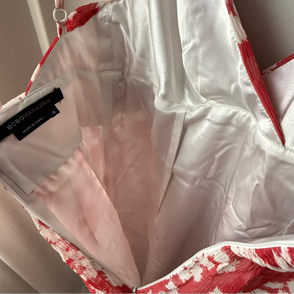 BCBGMAXAZRIA Woven Silk Ginger Floral Dress - Image 9