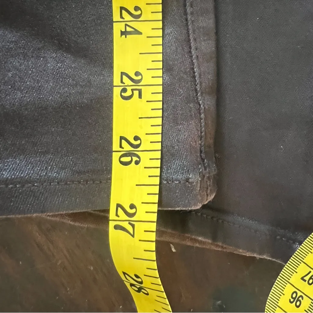 PAIGE coated high-rise wide-leg jeans Faux leather like - Image 5