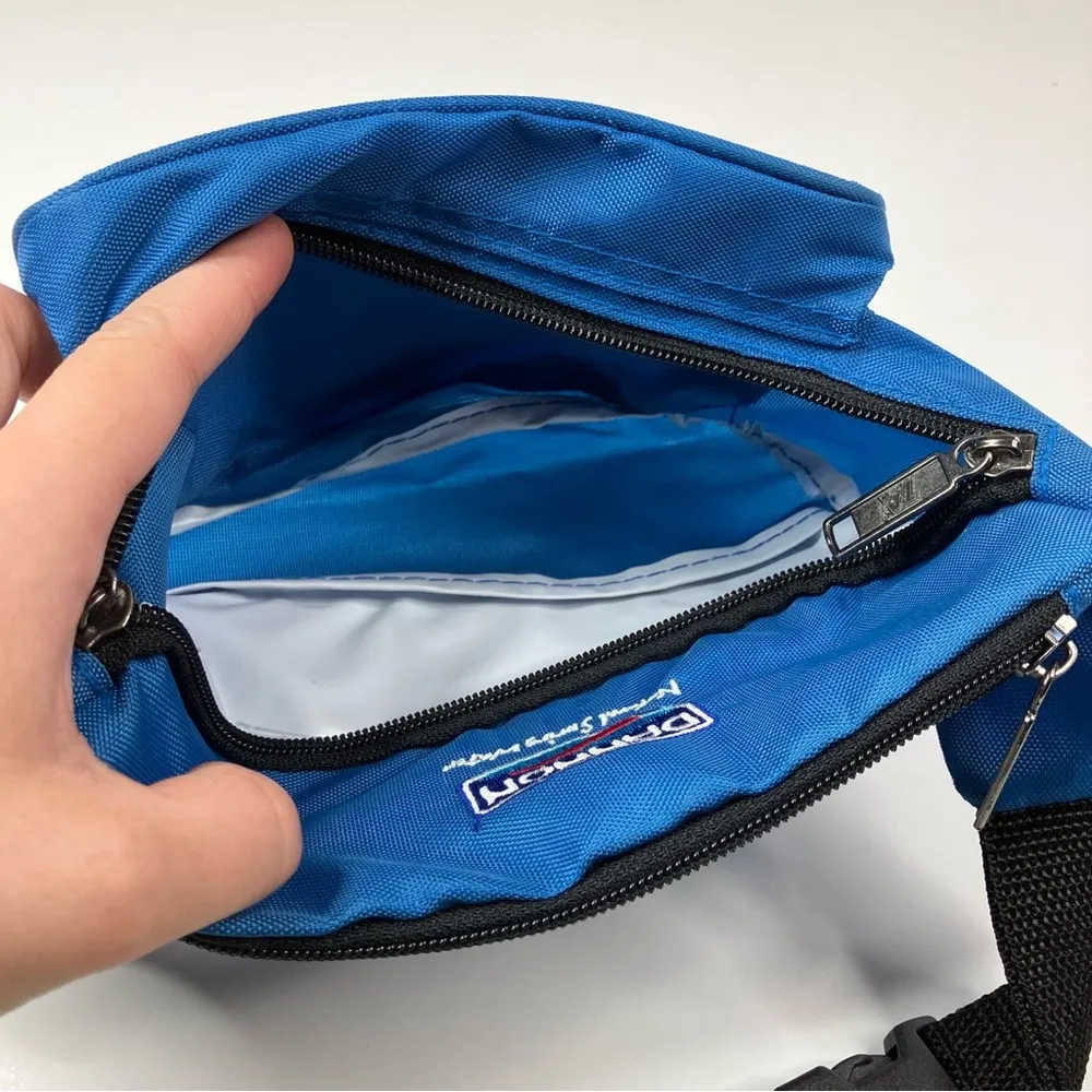 Vintage Dannon Water Blue Belt Bag Fanny Pack - Image 5
