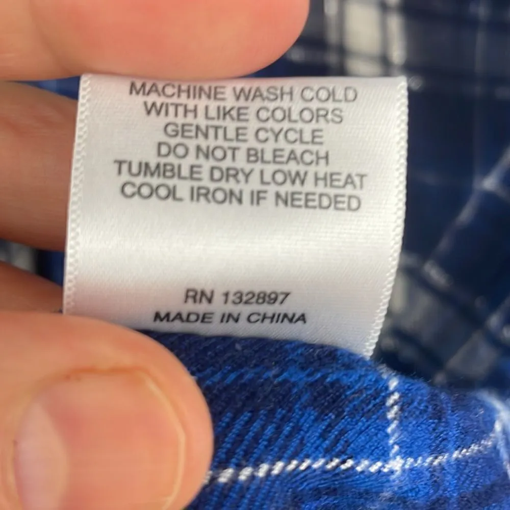 Jane and Delancey Western Fringe detail with sparkle thread Plaid Long sleeve M - Image 9