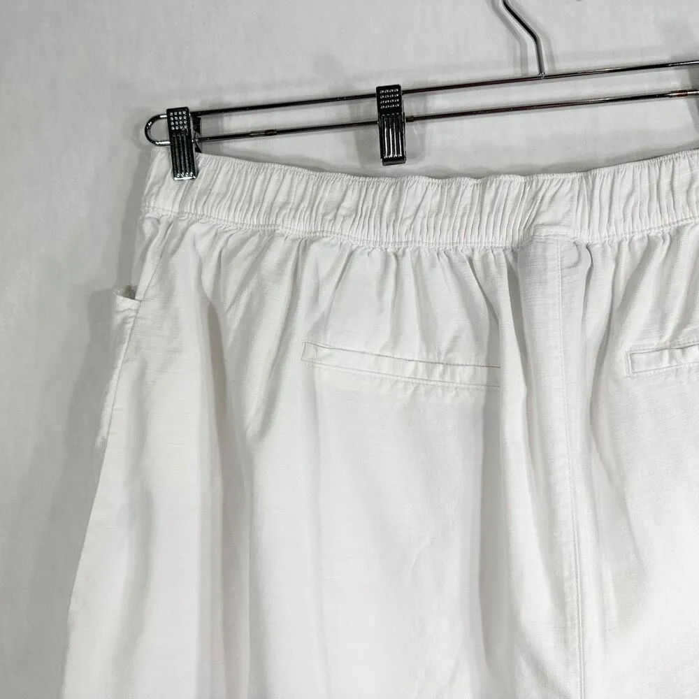 Lane Bryant Plus Size 26 28 Shorts White Elastic Waist Drawstring High Rise 1569 - Image 8