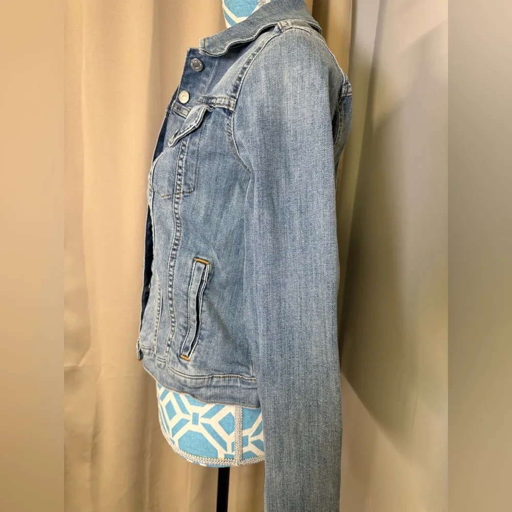 Levi's Women’s Blue Jean Denim  Jacket Size L - Image 3