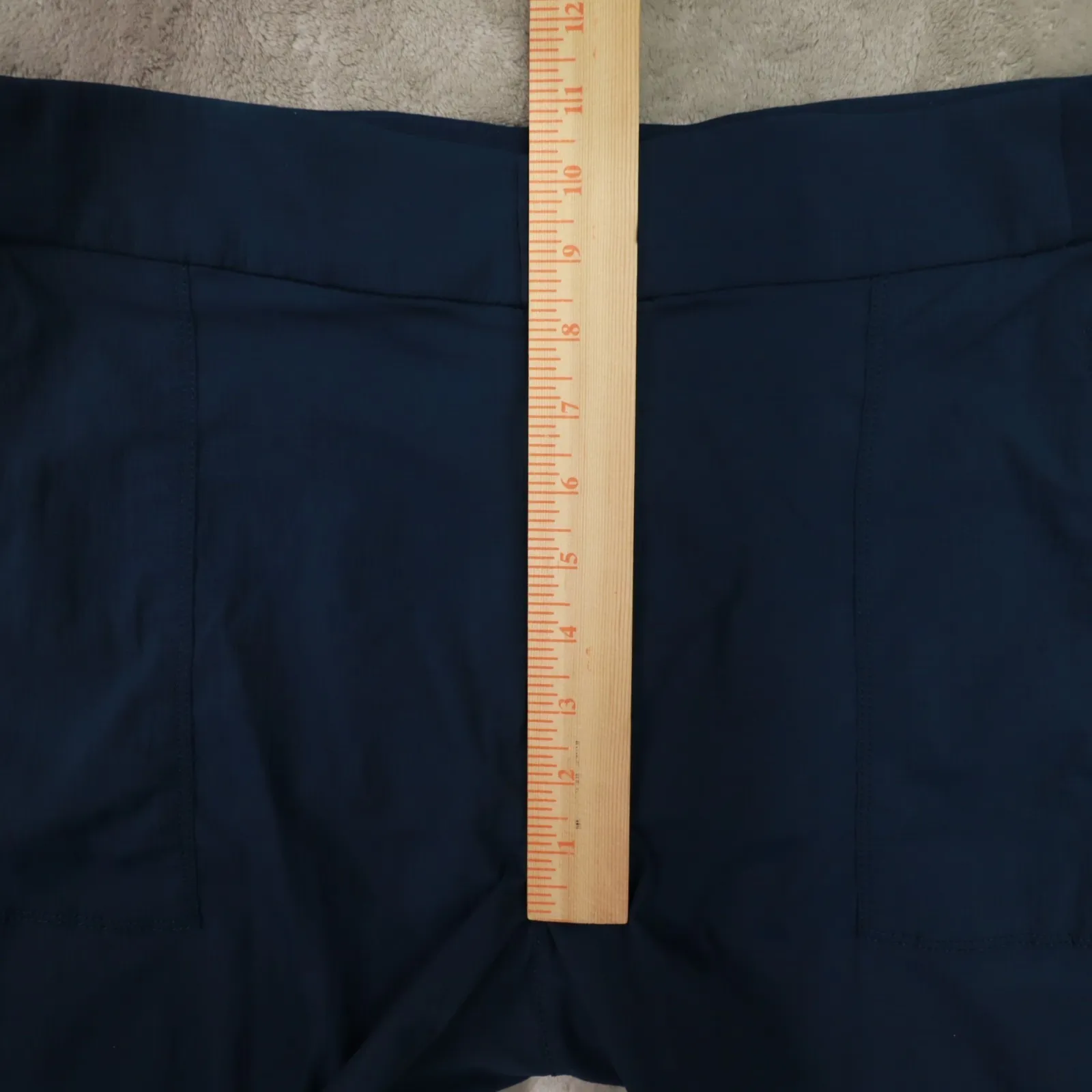 Athleta Shorts Blue Trekkie Bermuda 2.0 Stretch Nylon Hiking Women's Size 16 - Image 5