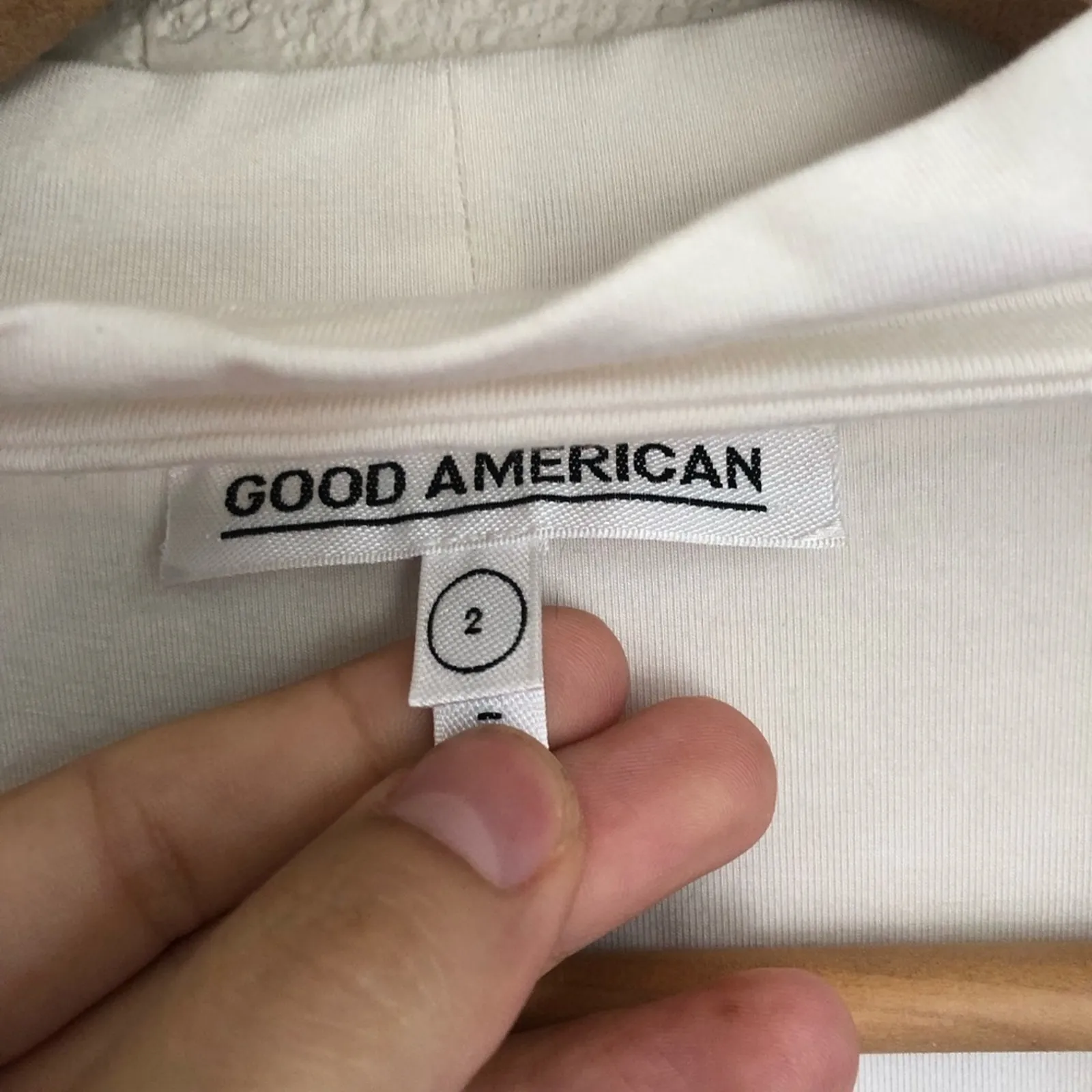 Good American white long sleeve tee shirt - Image 5