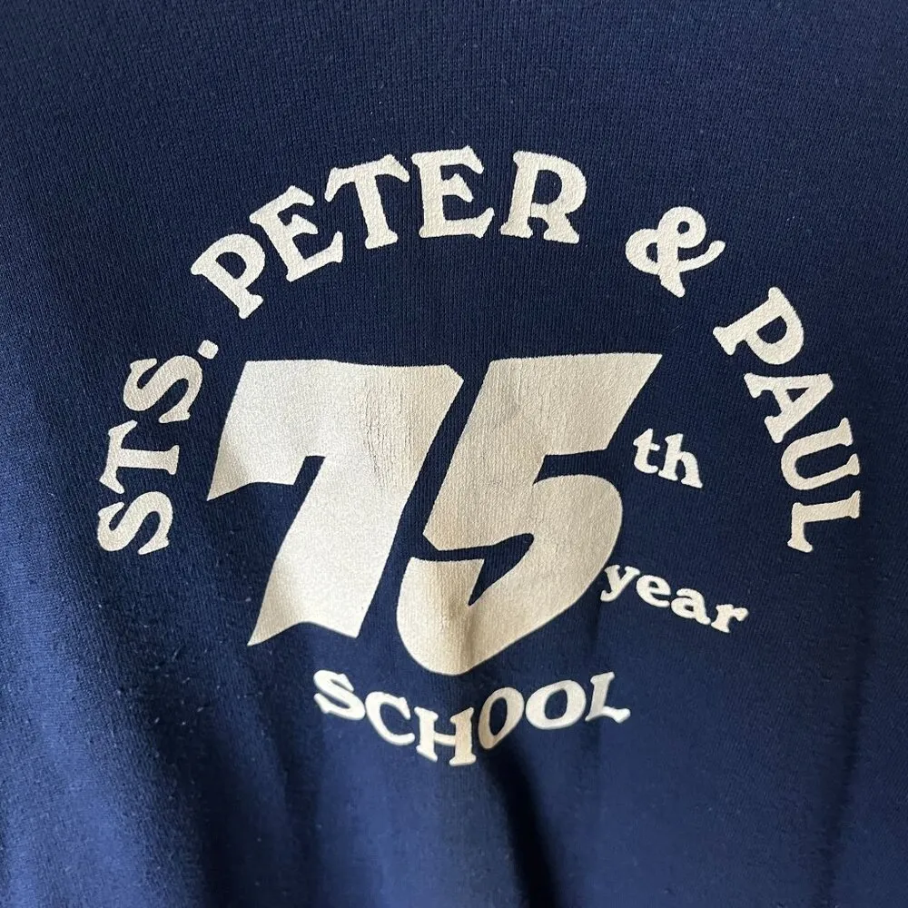 Velva Sheen Medium Anniversary Raglan Sweatshirt Vintage 80s USA Unisex Fit - Image 5