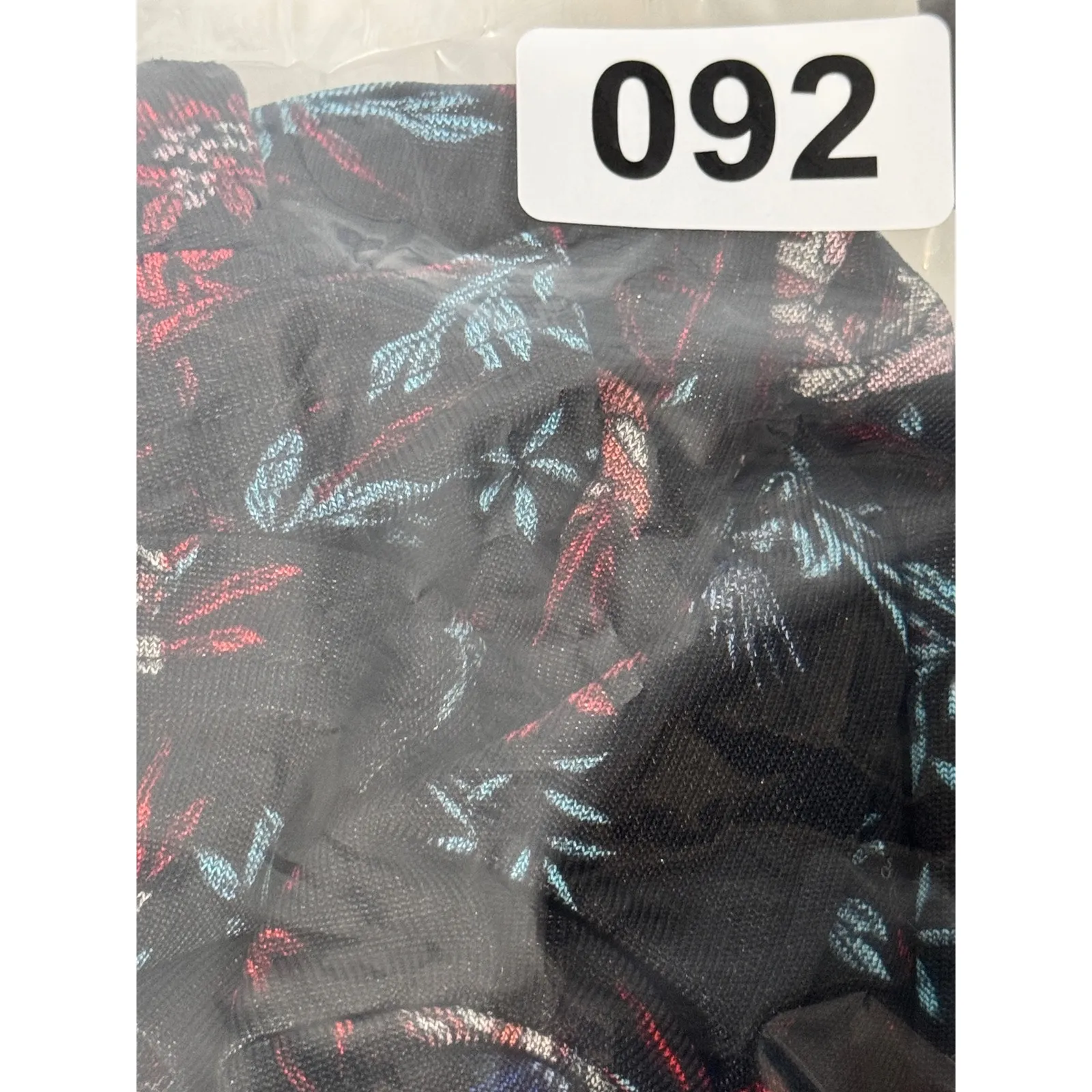 Free People Black Floral Ruffle Sleeve Keyhole Knit Top Womens - Image 7