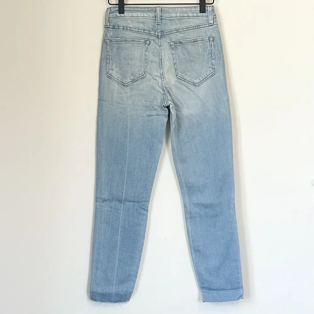 NWT L'AGENCE El Matador Raw Hem Crop Slim Blue Jeans in Dev - Size 25 - Image 7