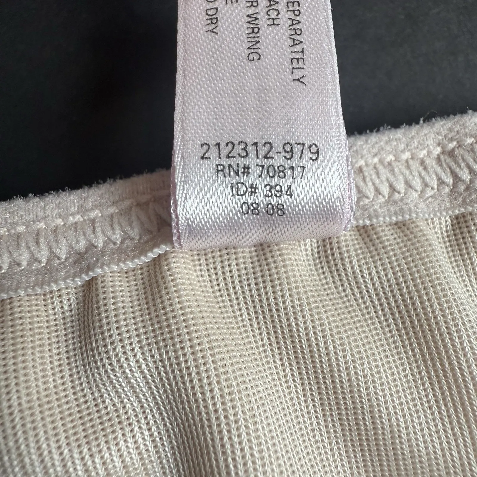 Victorias Secret Boned Waist Trainer Shapewear L Beige Shaping Cincher Tummy - Image 5