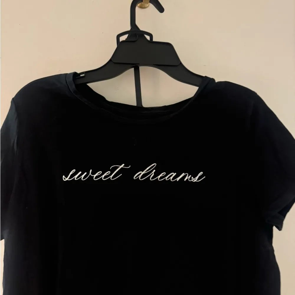 victoria’s secret pajama set “sweet dreams” black and white size L - Image 3