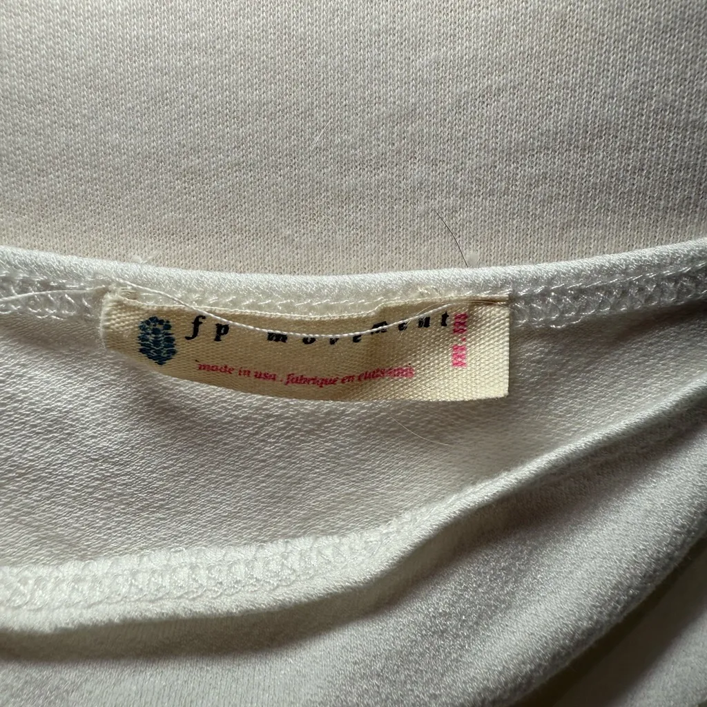 FP Movement by Free People White Long Sleeve Bodysuit Size M - Image 2
