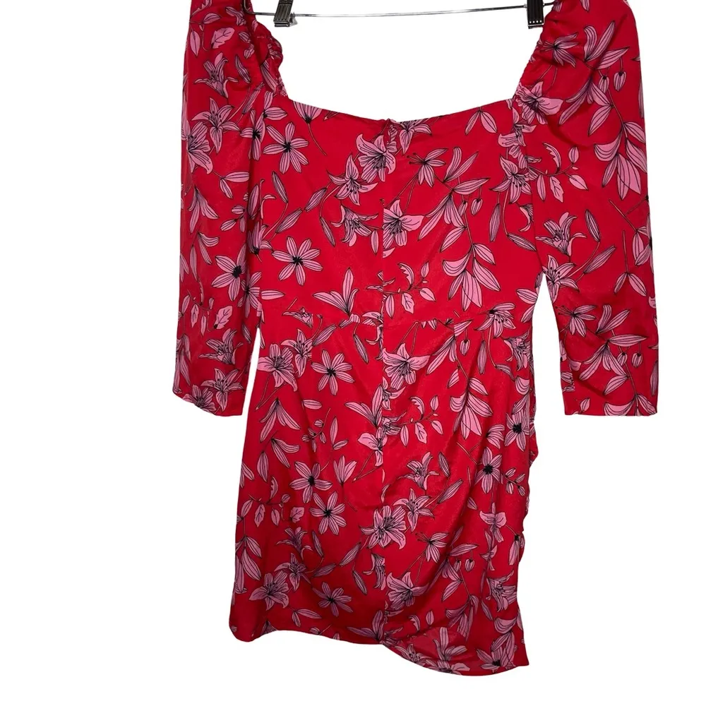 CAMILA COELHO Lidia Dress In Pink Flora sz M - Image 4