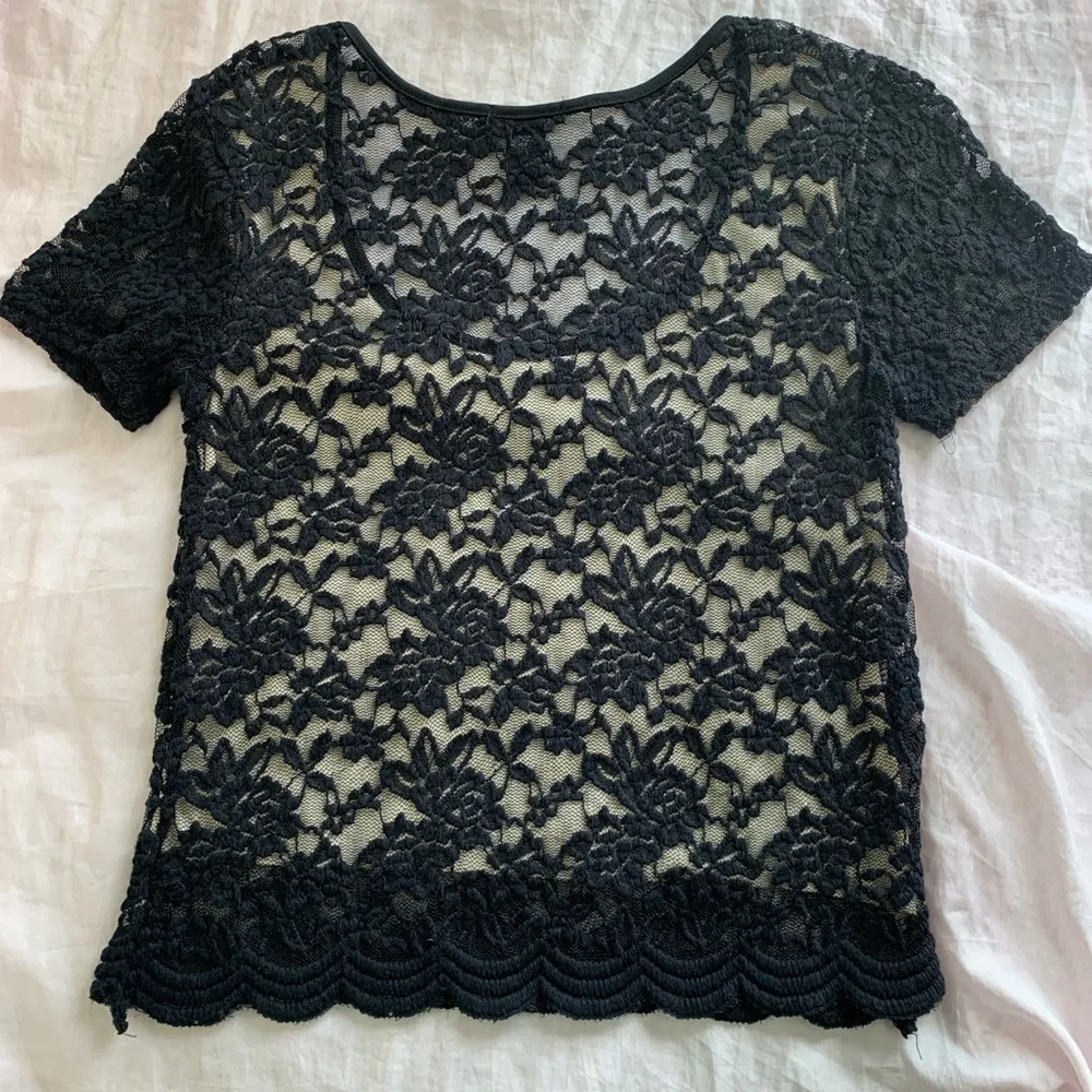 black floral lace blouse - Image 3