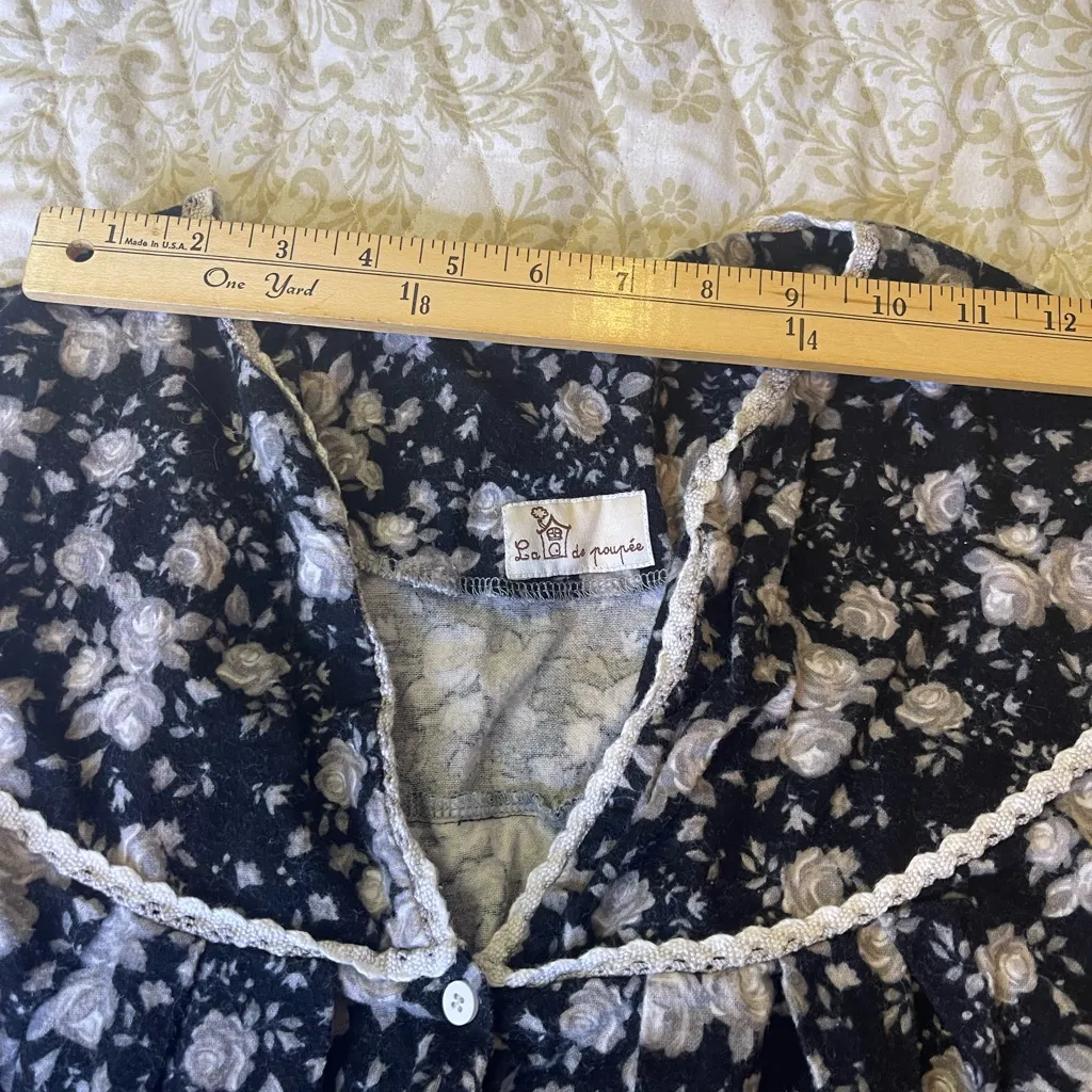 Vintage La de poupée Floral Lace - Image 4