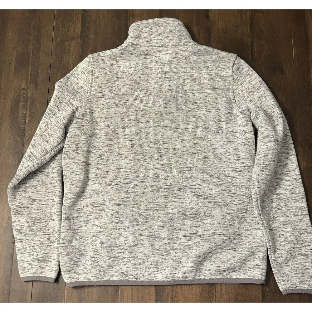 Thread & Supply quarter zip jacket Small gray heathered pocket - Image 2