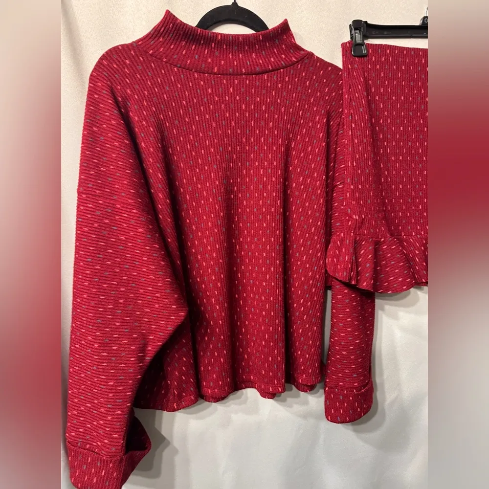 🌺Free People Set The Mood Mock Neck Sweater and Skirt Set🌸🌺 NWT Size XS - Image 14