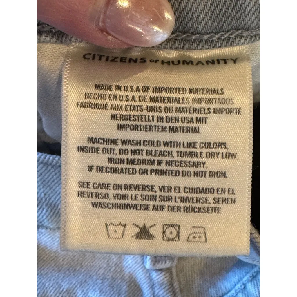 Citizens of Humanity Jeans Women 26‎ Gray Olivia Button Fly High Rise Slim Ankle - Image 11