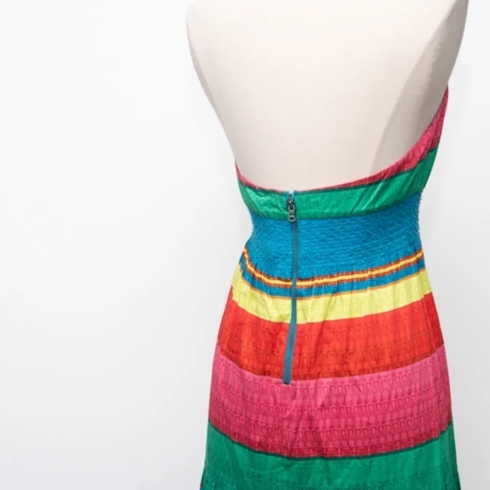 Alice and Olivia Lyndon Striped Halter Maxi Dress - Image 13