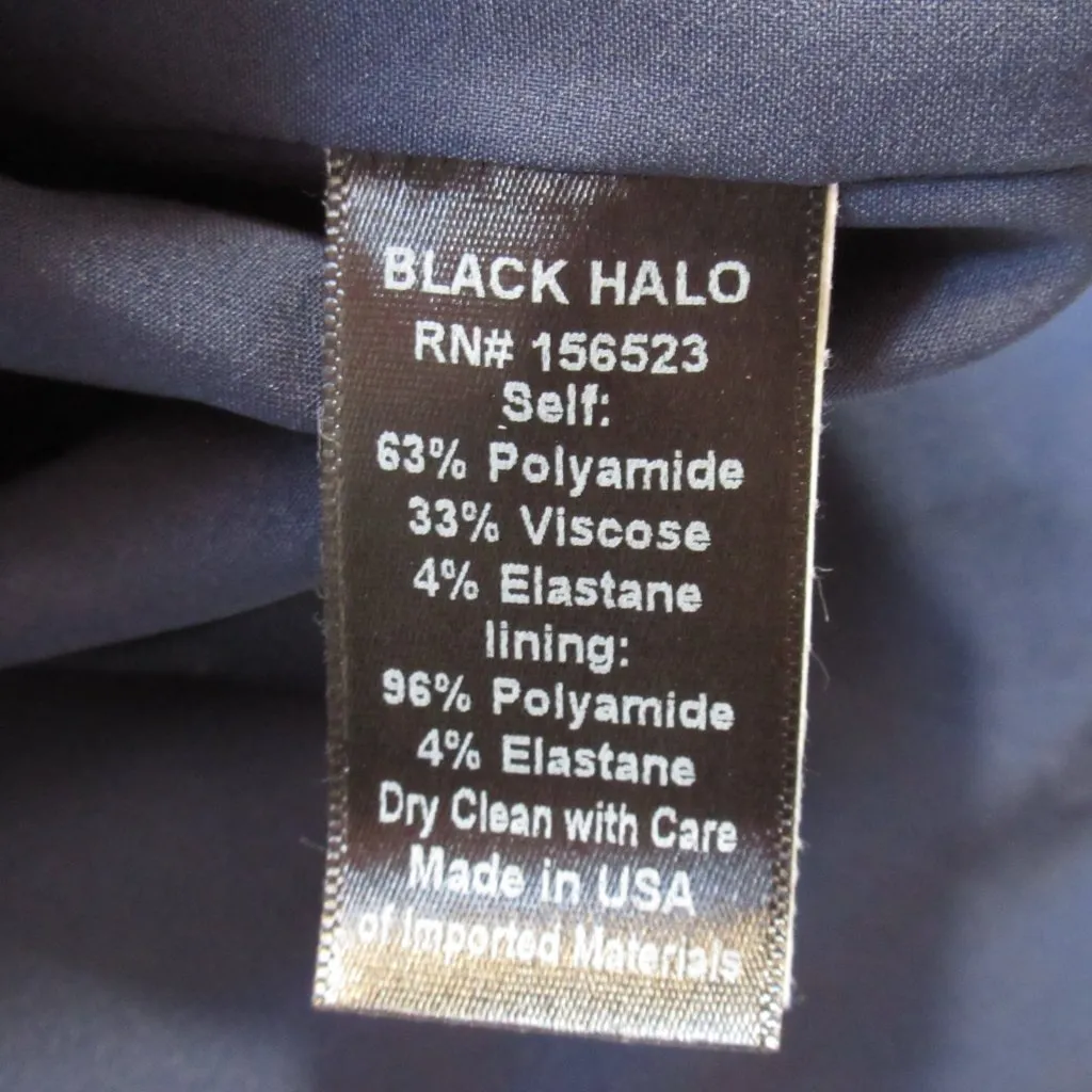 NWT Black Halo Jackie O in Eclipse Stretch Gabardine Belted Sheath Dress 2 $390 - Image 5