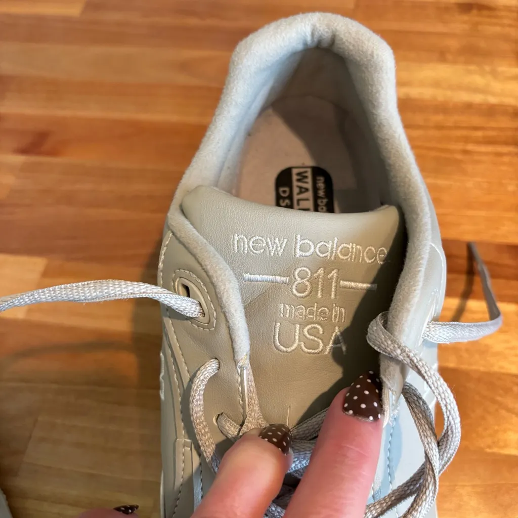 New Balance 811 Rollbar Women's Beige Leather Sneaker Size 8.5 Made in USA - Image 11