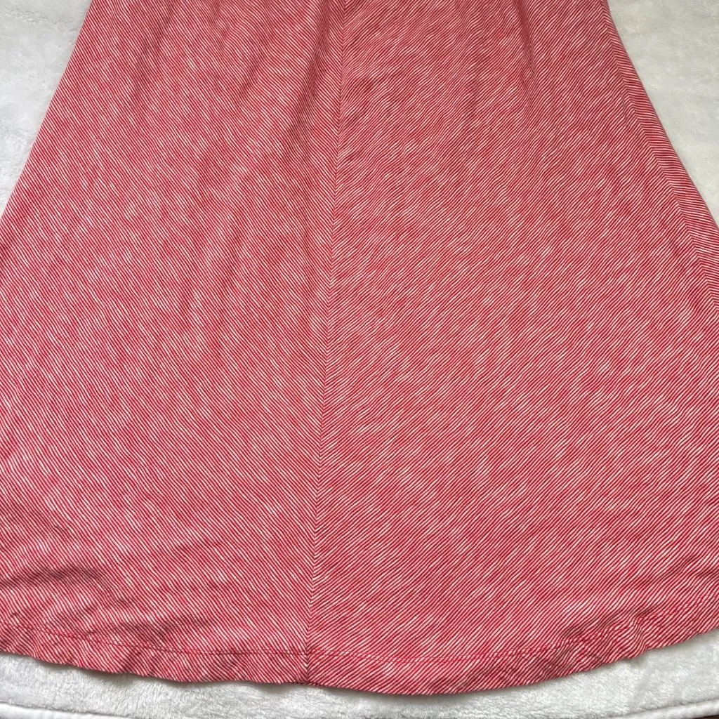 Lou & Grey Striped Softserve Slub‎ Pocket Maxi Dress Women's XS 100% Cotton Red - Image 8