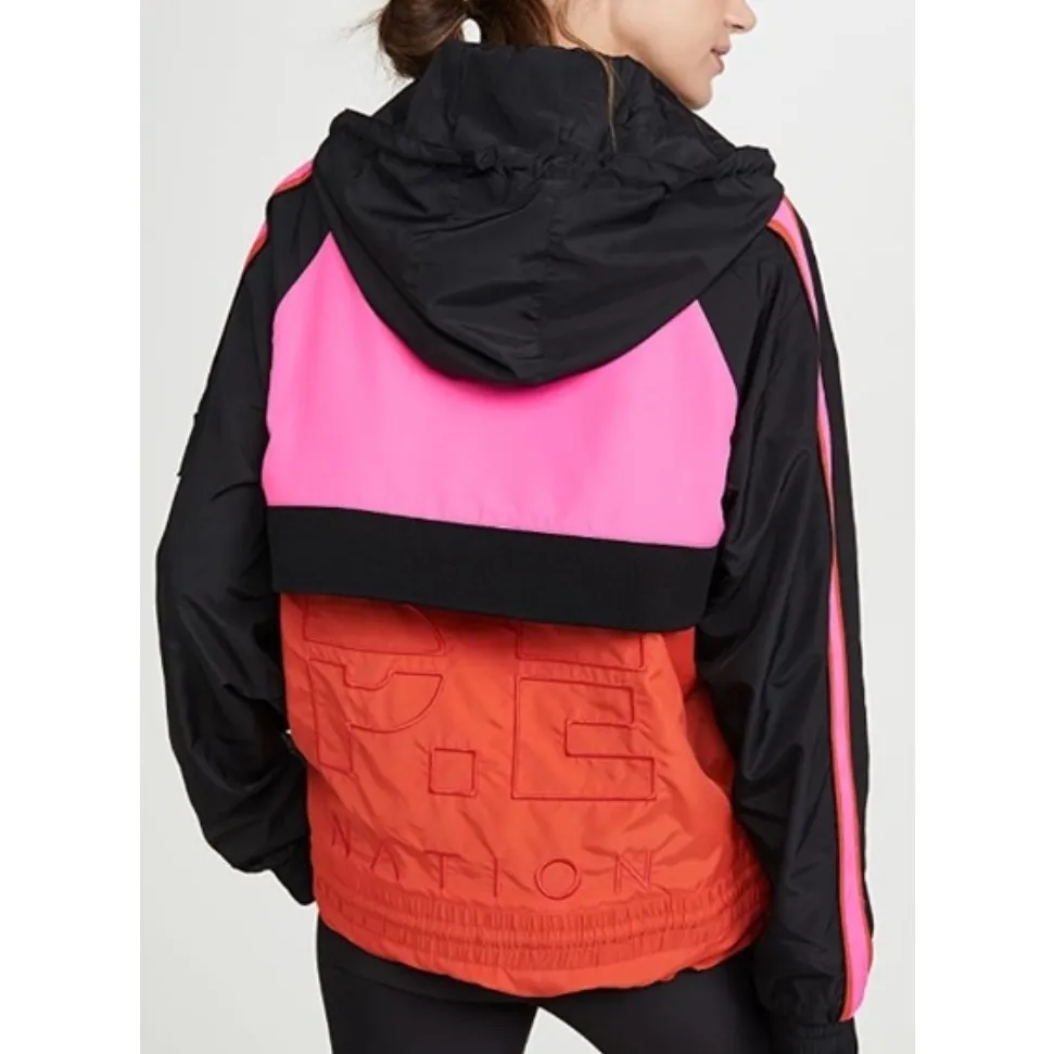 P.E. Nation Man Down Windbreaker Jacket Black Size XS - Image 4