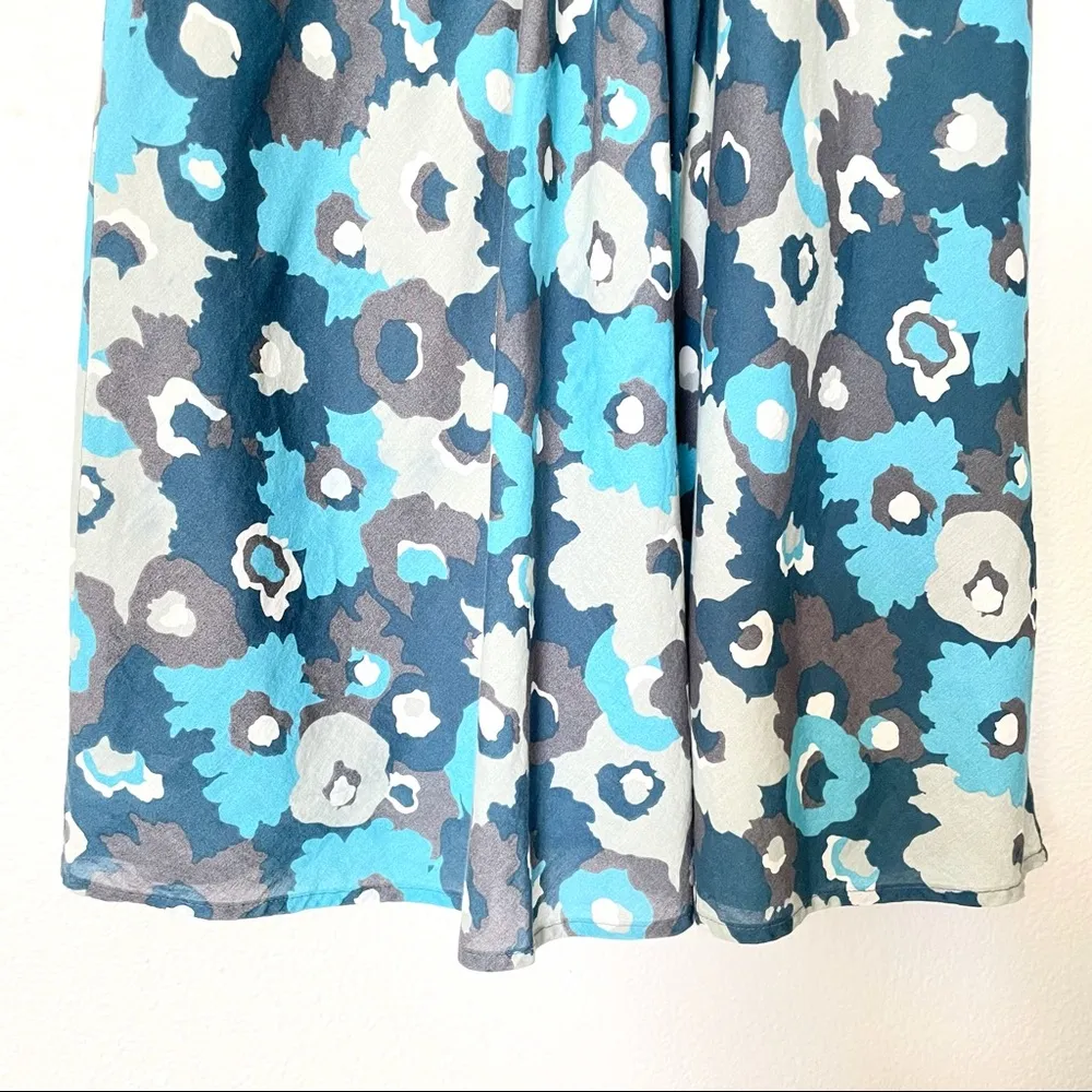 Patagonia Badoo Blossom Fields Blue Sleeveless Dress Size Small - Image 5