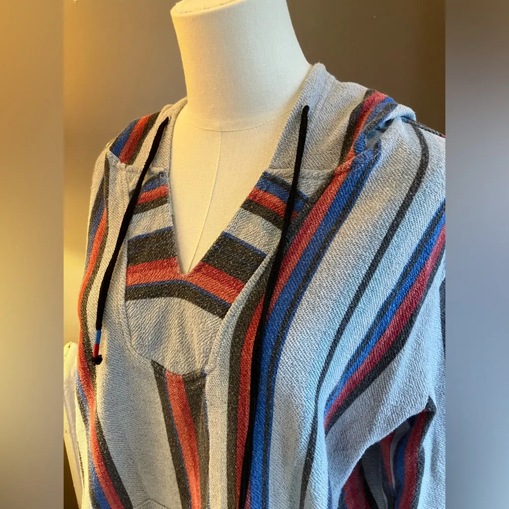 ⭐️ Brooklyn Cloth Baja Hoodie Striped Large - Image 5