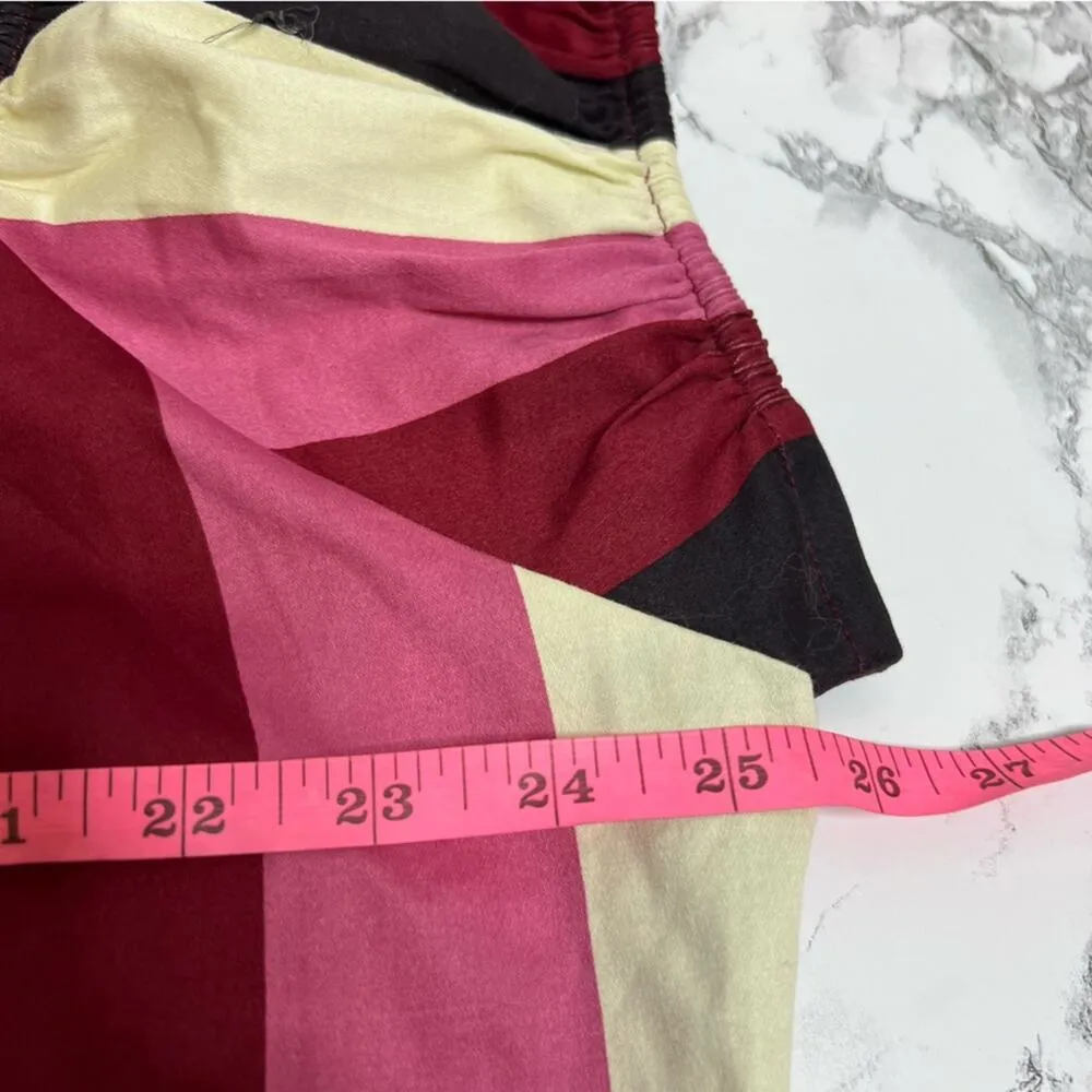 Collectif Dolores Bubble Gum Stripe 50’s Top Multi Colour Sz 24 Pink - Image 6