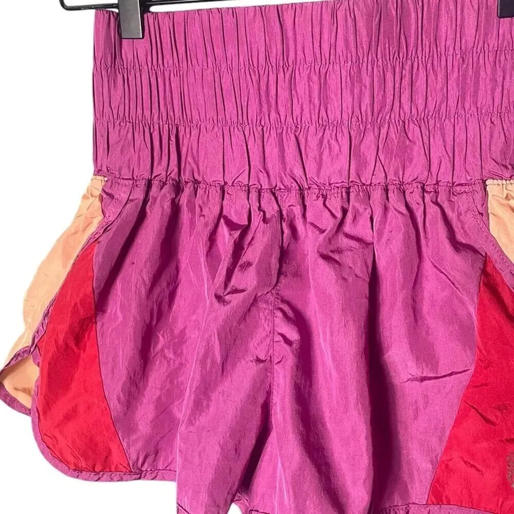Free People Movement Women’s Size Medium No Way Home Purple Pink Red Shorts - Image 4