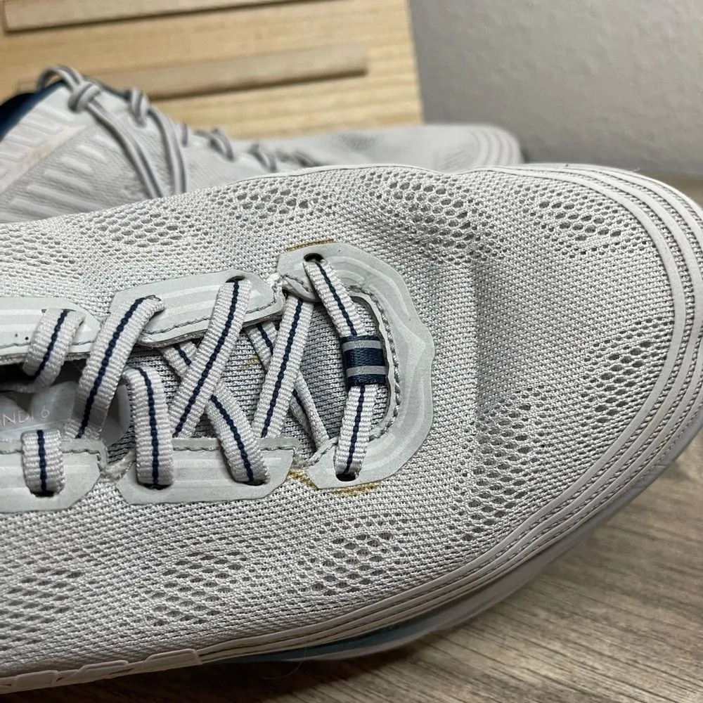 Hoka One One Bondi 6 Grey Blue Sneakers Shoes - Image 3