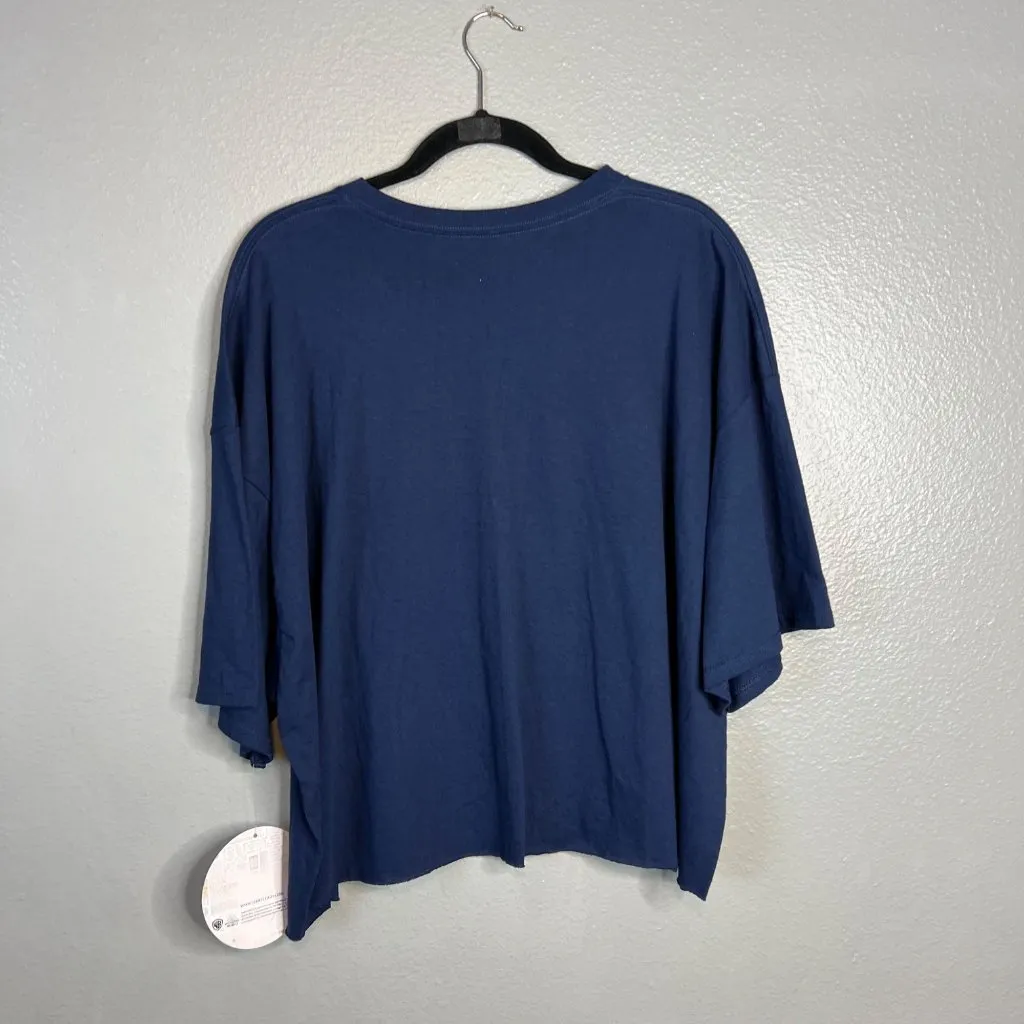 Harry Potter Boxy Tee T-Shirt Womens Plus Size 3X Navy Blue Crop‎ NWT - Image 6