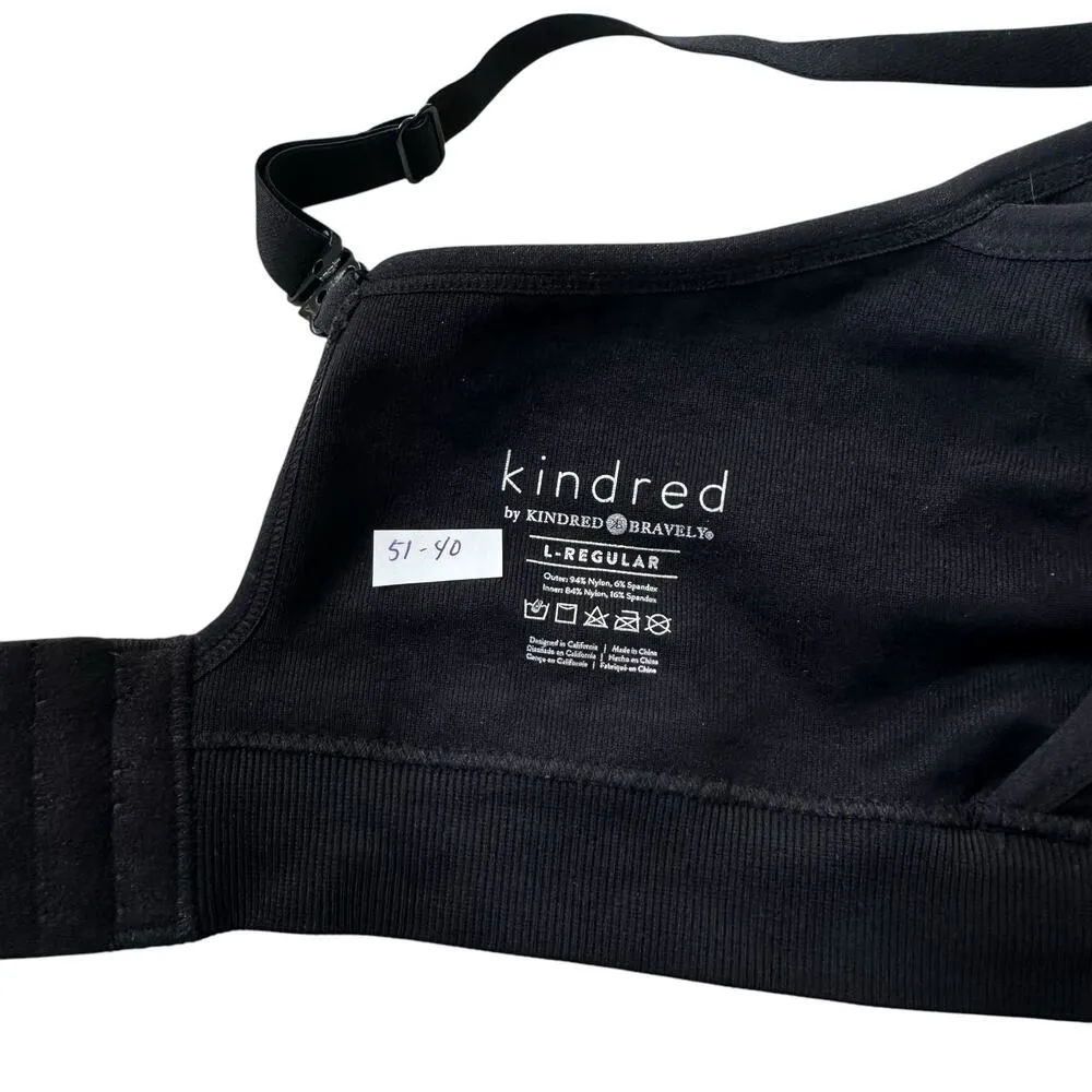Kindred Bravely Black Nursing Bra w/ Extender Women Size Large | 51 - Image 6