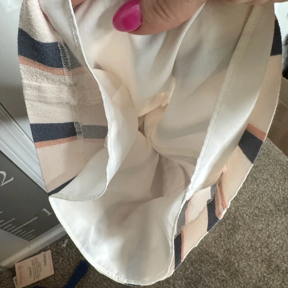 SAYLOR Lianna Striped Cut Out Jumpsuit Size‎ M 100% Viscose Beachy Summer Vaca - Image 7