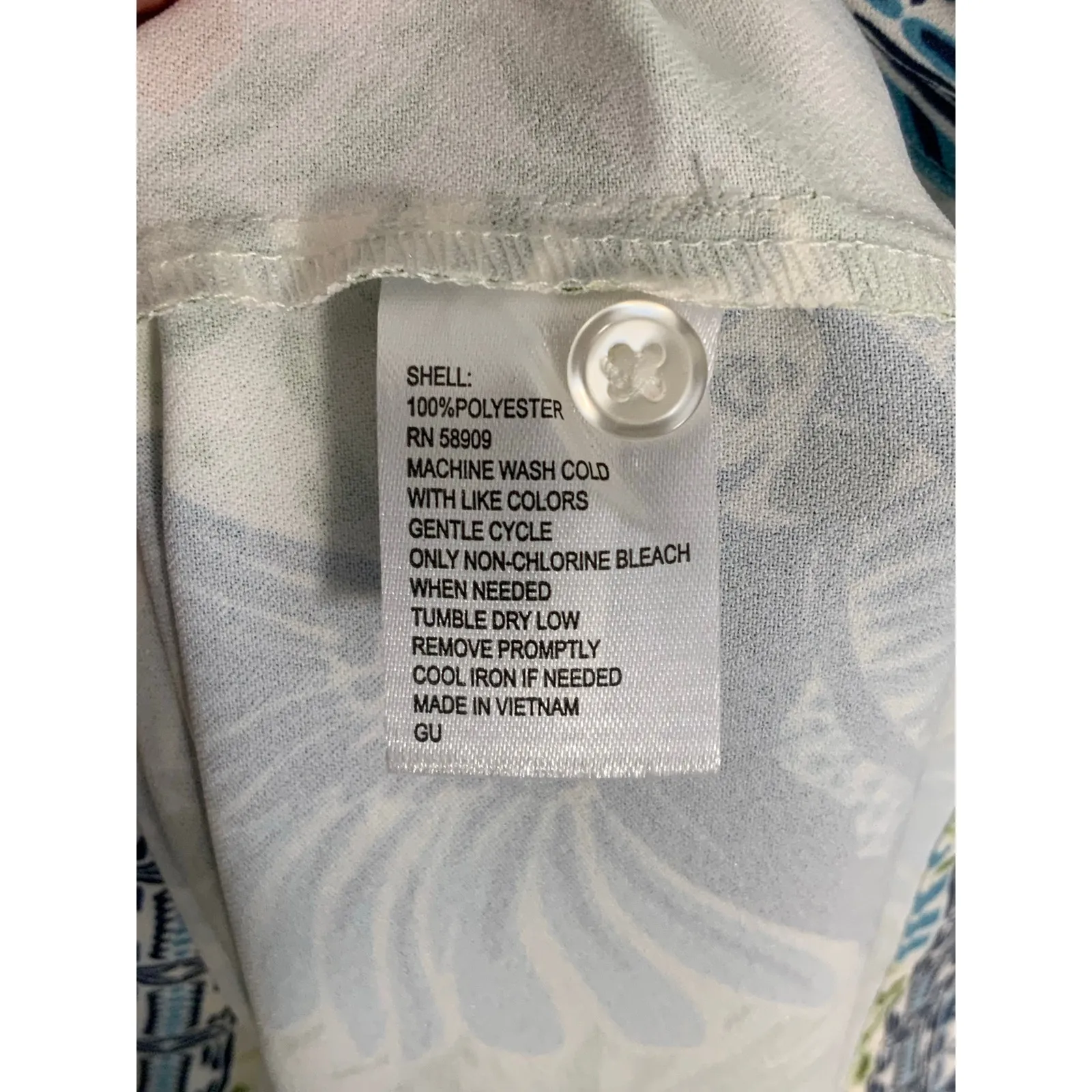 Alex Marie Wren Bird Print Long Sleeve Button Front Dress size 10 - Image 5