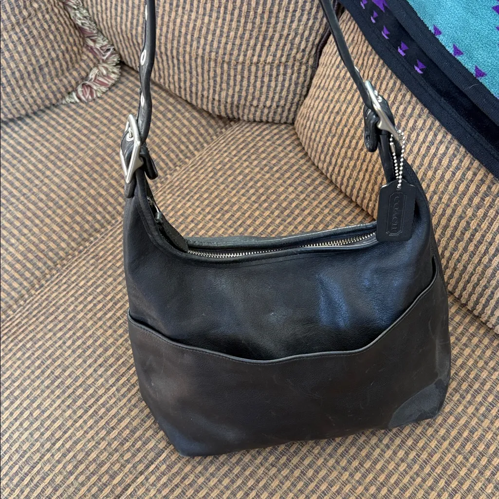 Coach 9058 Black Leather Shoulder Bag - Image 8