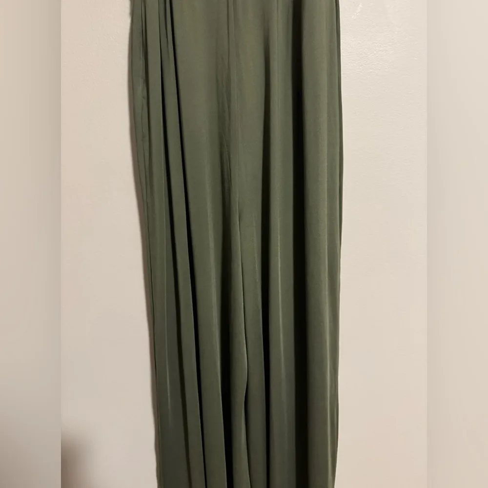 NWT Cuty Fashion Olive Green Wide Leg Spaghetti Strap Romper size large - Image 8