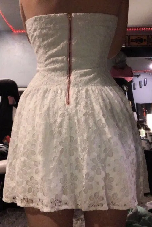 White Floral Dress - Image 4