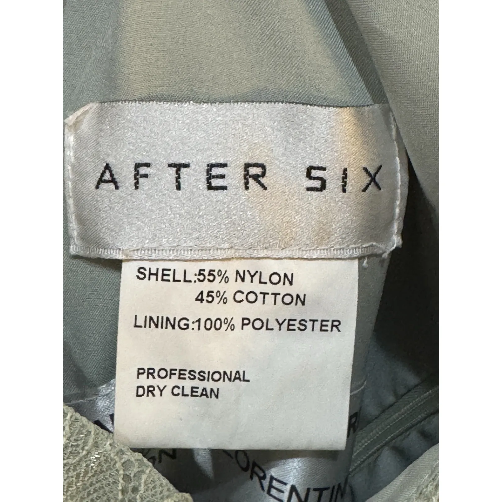 After Six Formal Lace Tulle Dress‎ Size 8 Celadon Formal Wedding Green - Image 6