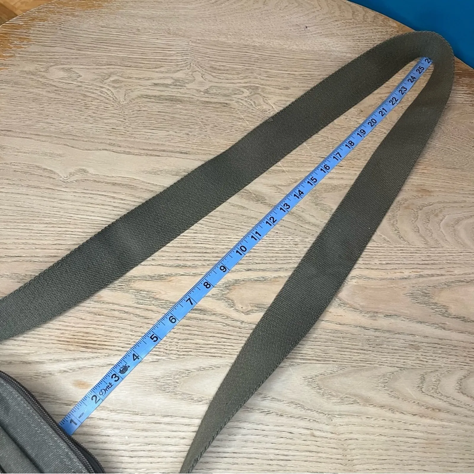 NWT Guess Olive Green Canvas Crossbody Purse Military Utility Shoulder Bag Pack - Image 13