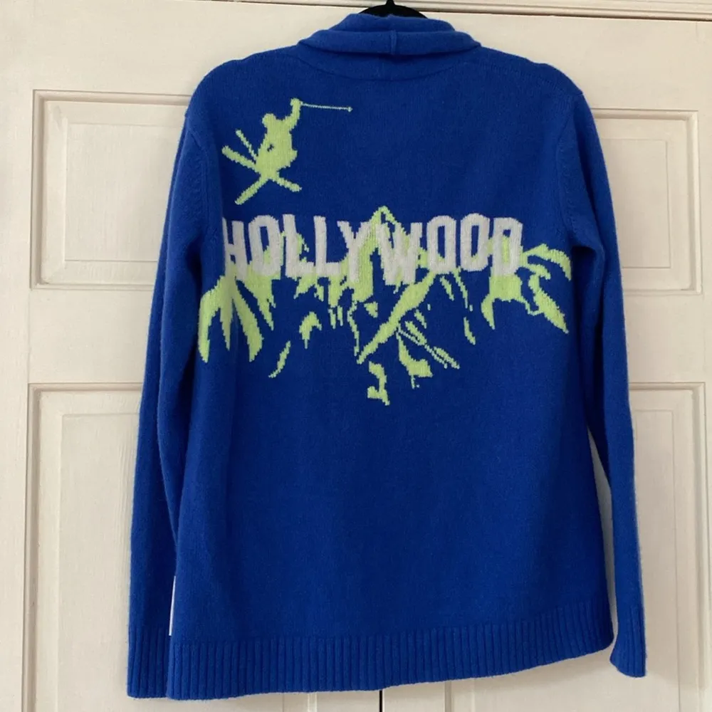 Harden x Bogner x Fred Segal Hollywood‎ Cashmere Cardigan Athleisure Size XXS Blue Size M - Image 6