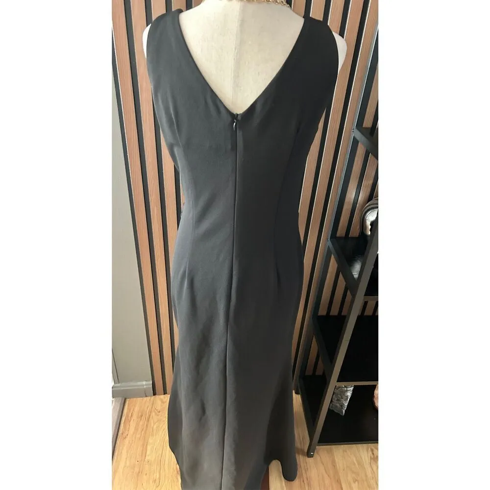 Black sexy Spanish￼ inspired ruffle dress size medium no brand long maxi dress - Image 3