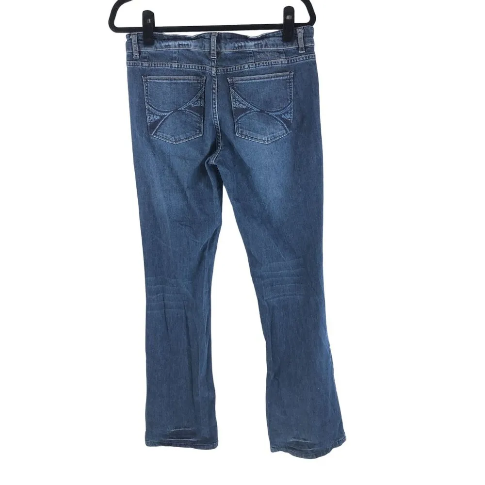 White House Black Market Womens Jeans Noir Boot Cut Leg Dark Wash 8R - Image 2