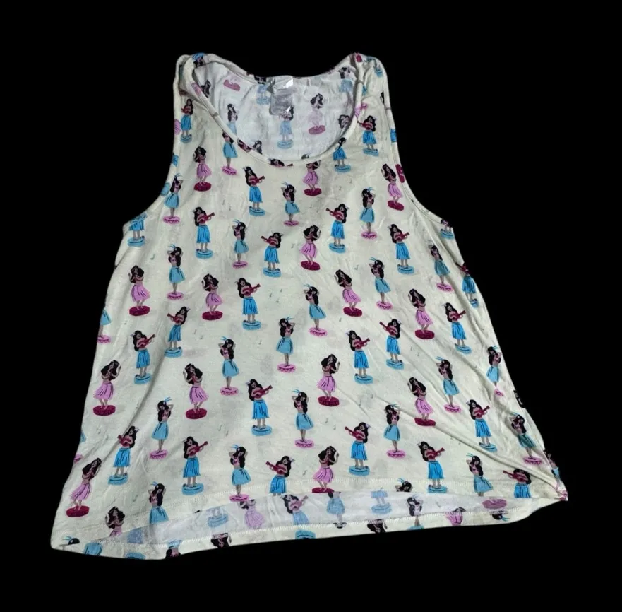 munki munki Women's matching hula girl Pajama Top and matching bottoms - Image 1