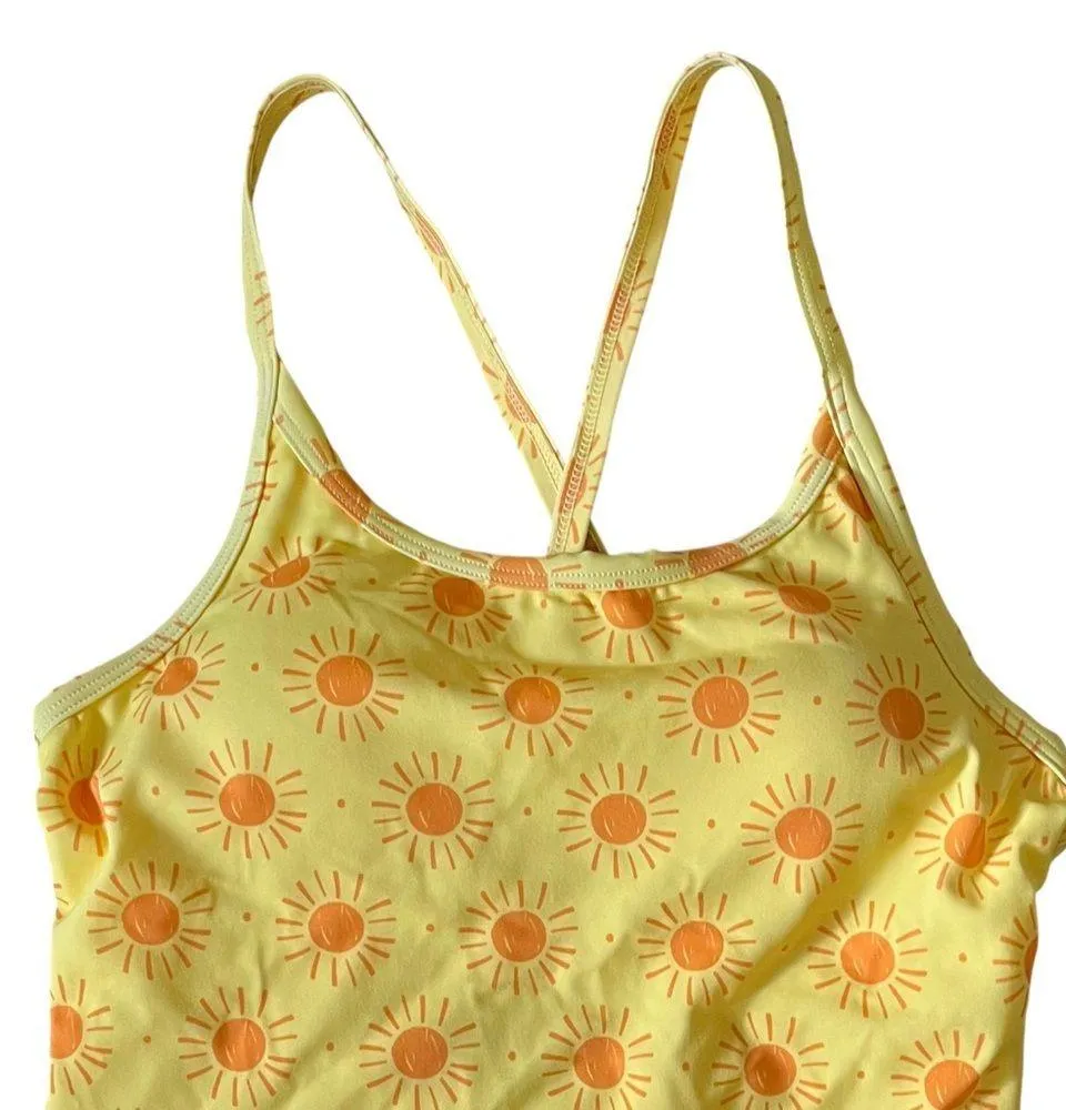 Hanna Andersson women’s one piece swimsuit in sunny yellow “Sunshine Day” print - Image 4