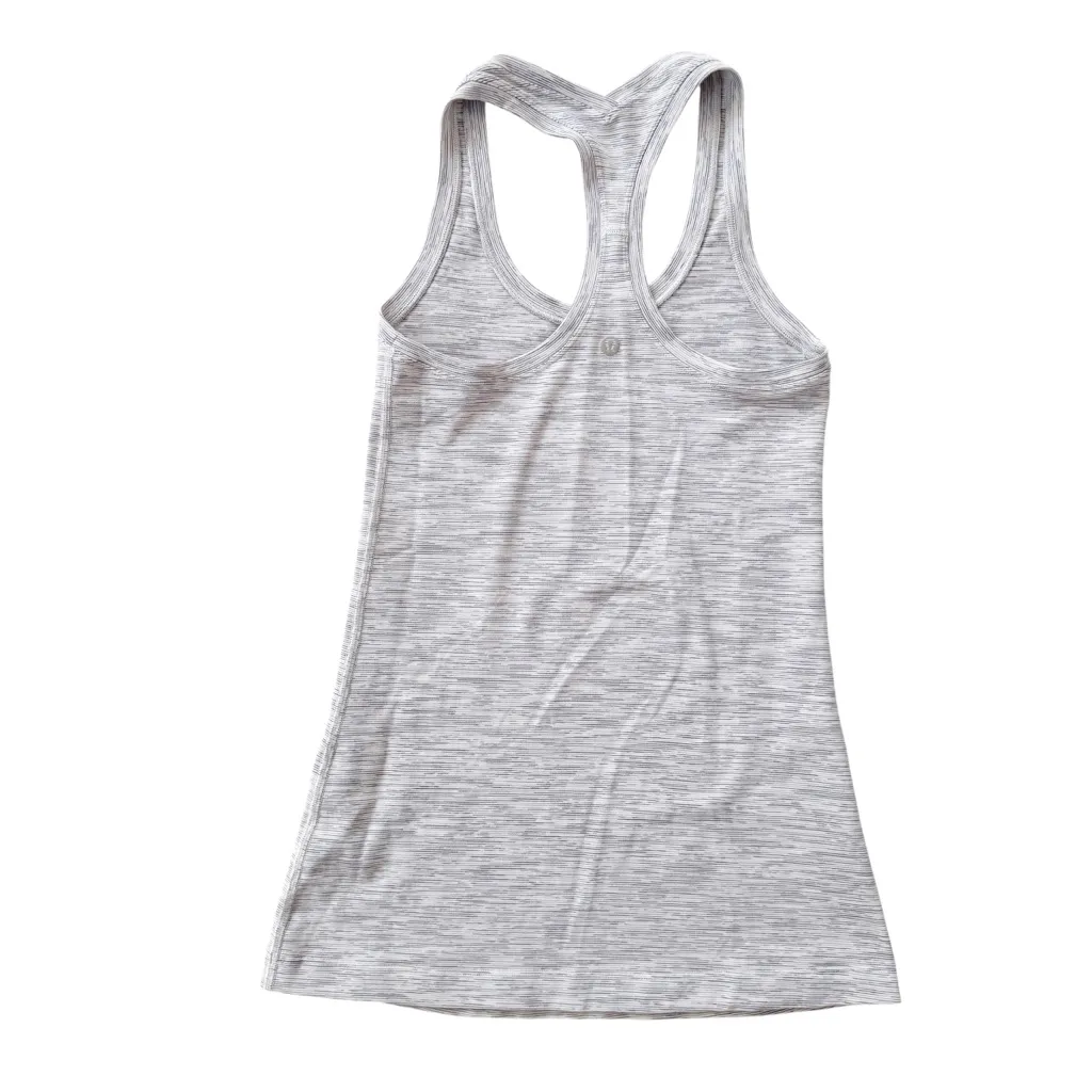 Lululemon Cool Racerback Tank Wee Are From Space Ice Grey Alpine White Size XS - Image 5